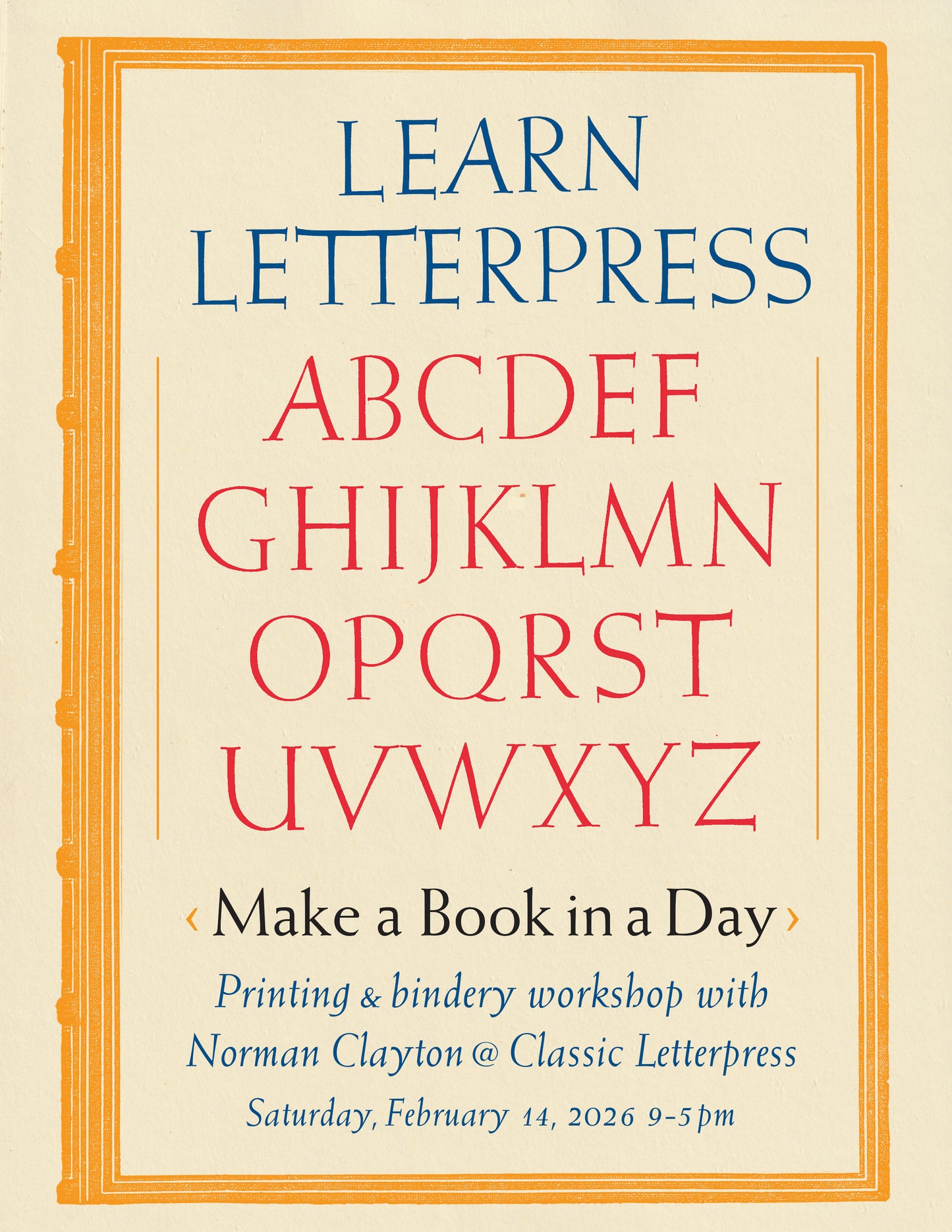 Learn Letterpress with Norman Clayton: February 14, 2026