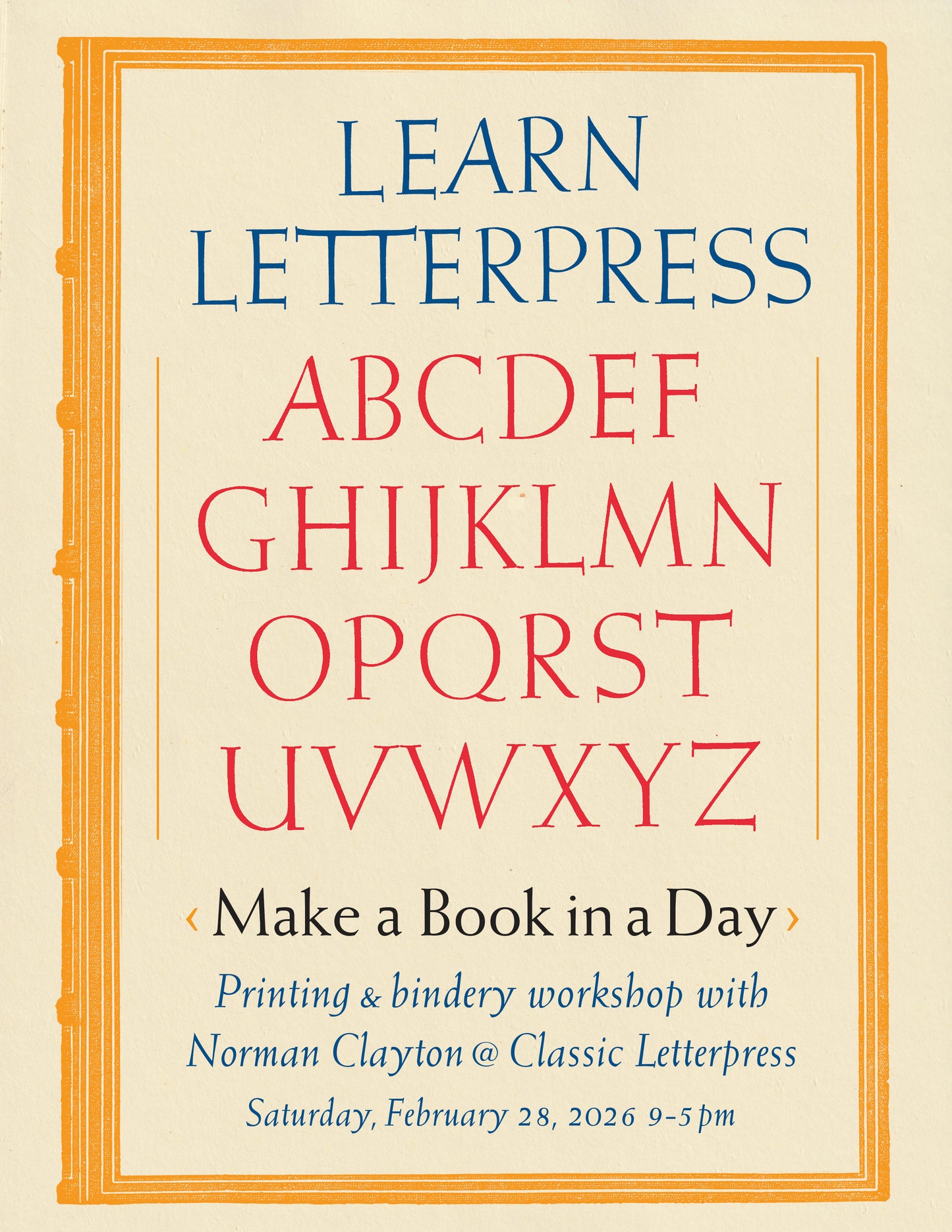 Learn Letterpress with Norman Clayton: February 28, 2026