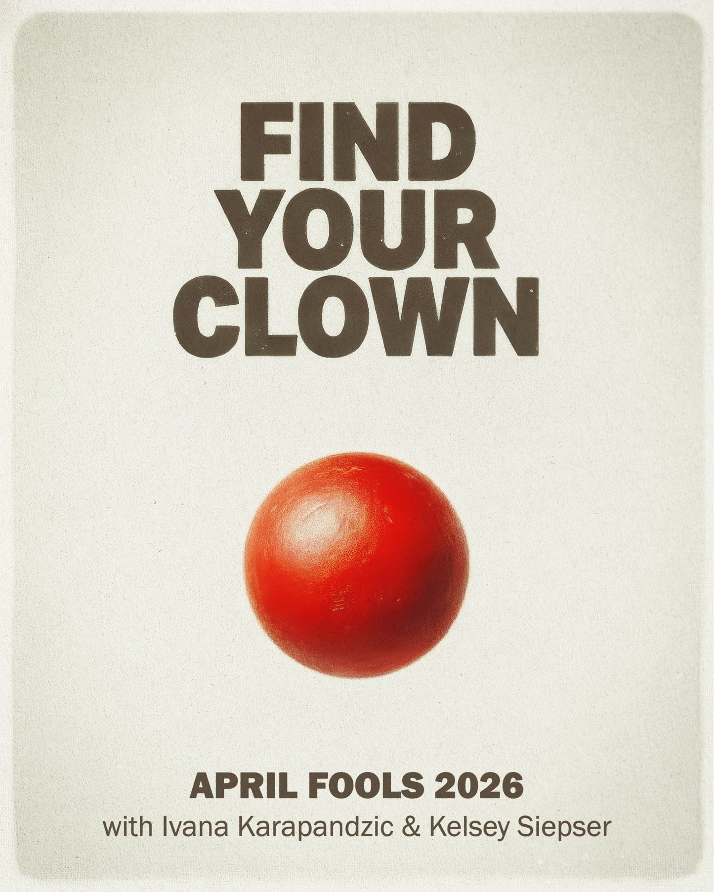 Find Your Clown: April 1, 2026